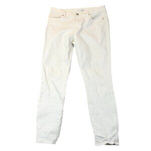 Ann Taylor Loft Womens Jeans Size 31/12 White Modern Skinny Classic Casual Chic